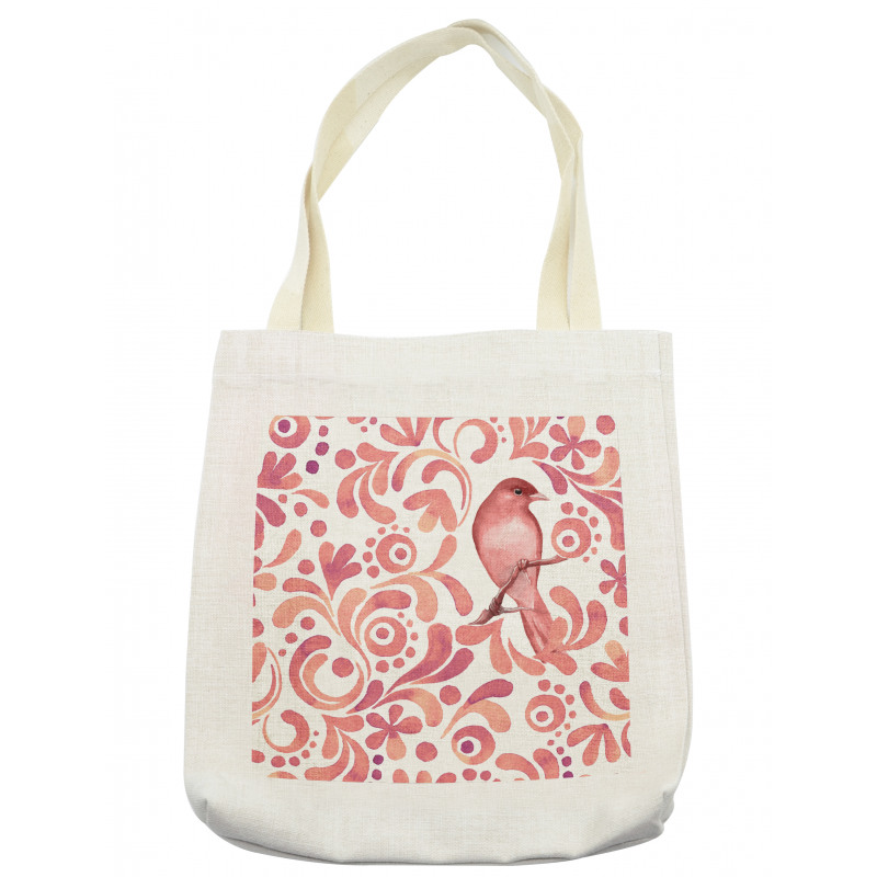 Salmon Colored Pattern Tote Bag