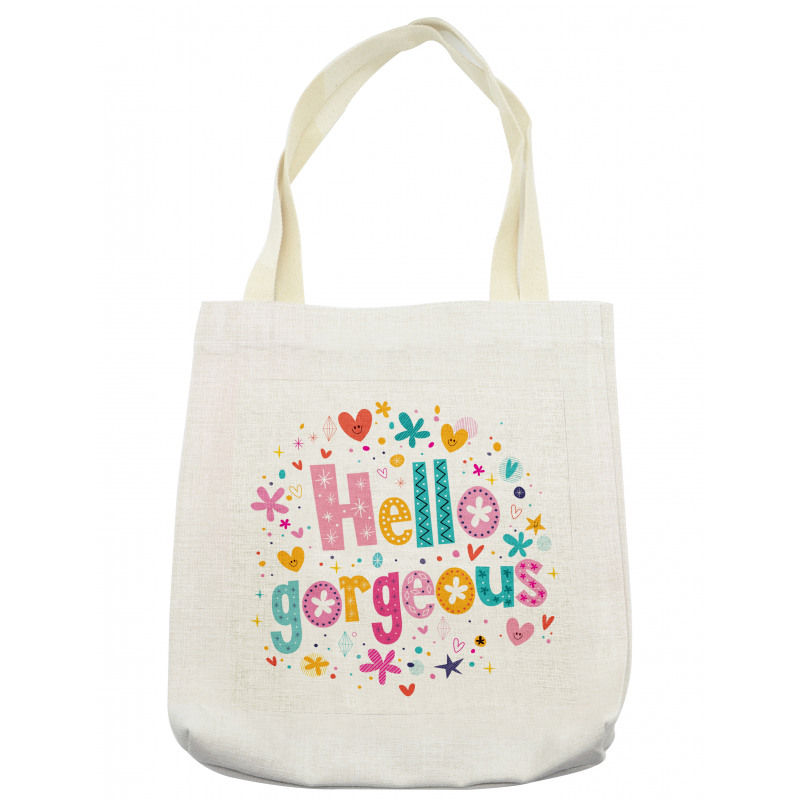 Girl Theme Words Tote Bag