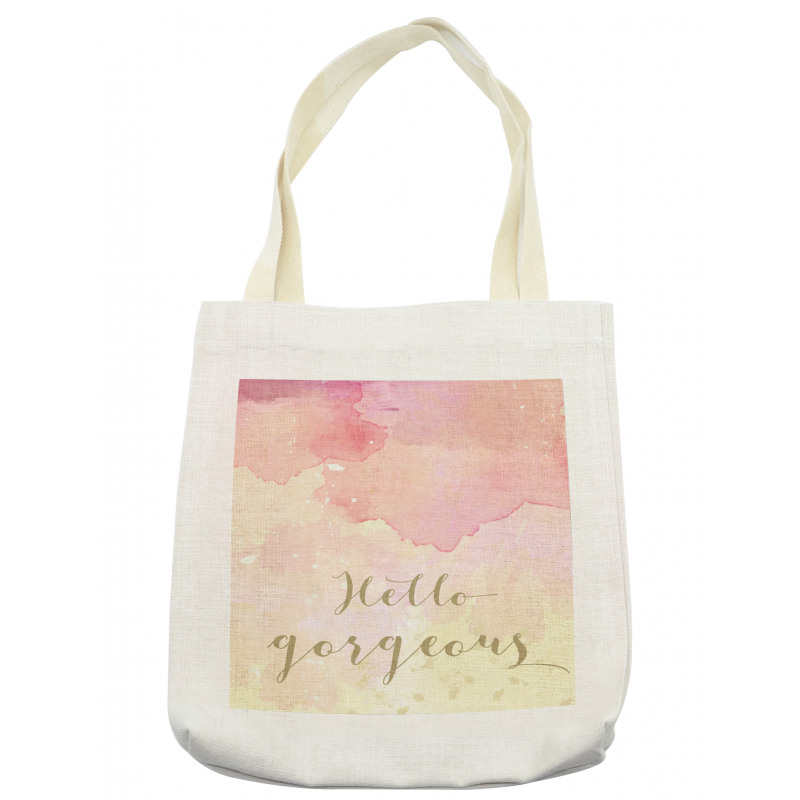 Pink Watercolor Tote Bag