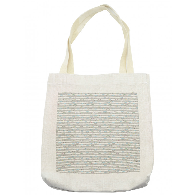 Doodle Rainbows Stripes Tote Bag