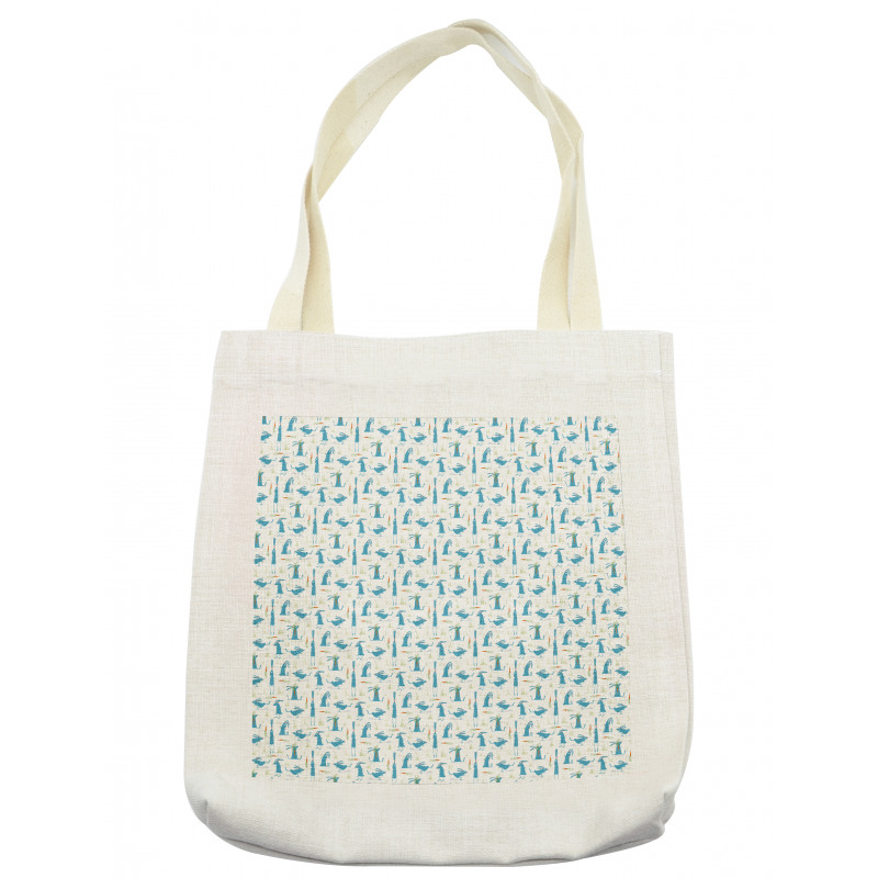 Cartoon Running Rabbits Tote Bag