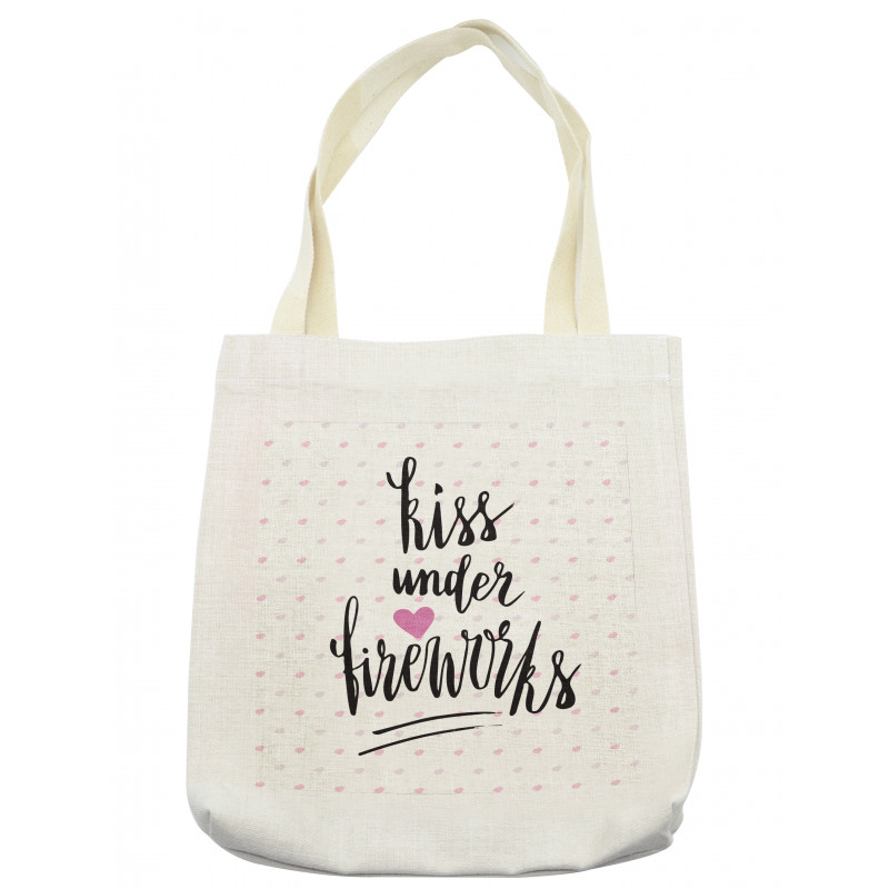 Hearts and Lipstick Tote Bag