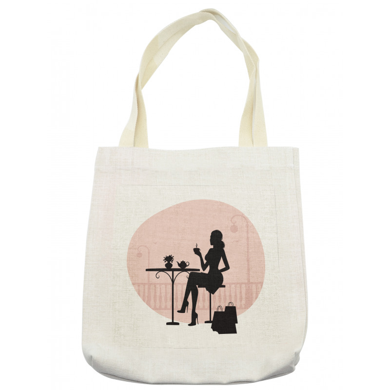 Silhouette Girl Tote Bag