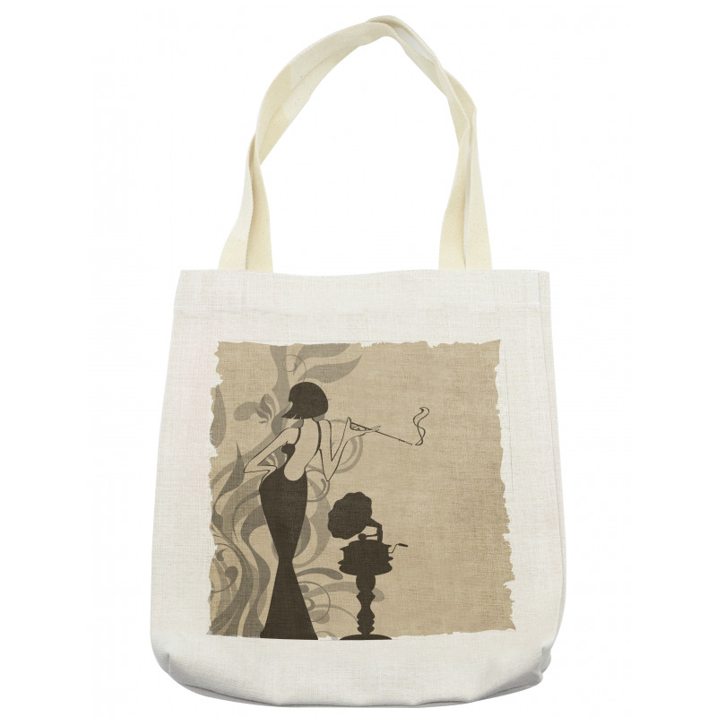 Smoker Girl Retro Tote Bag