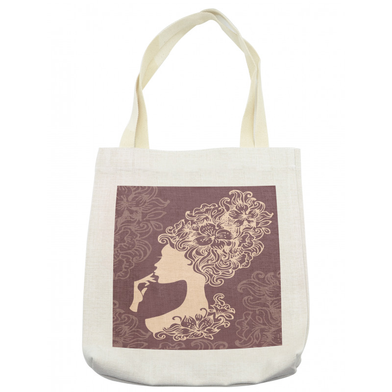 Flower Hairstyle Tote Bag