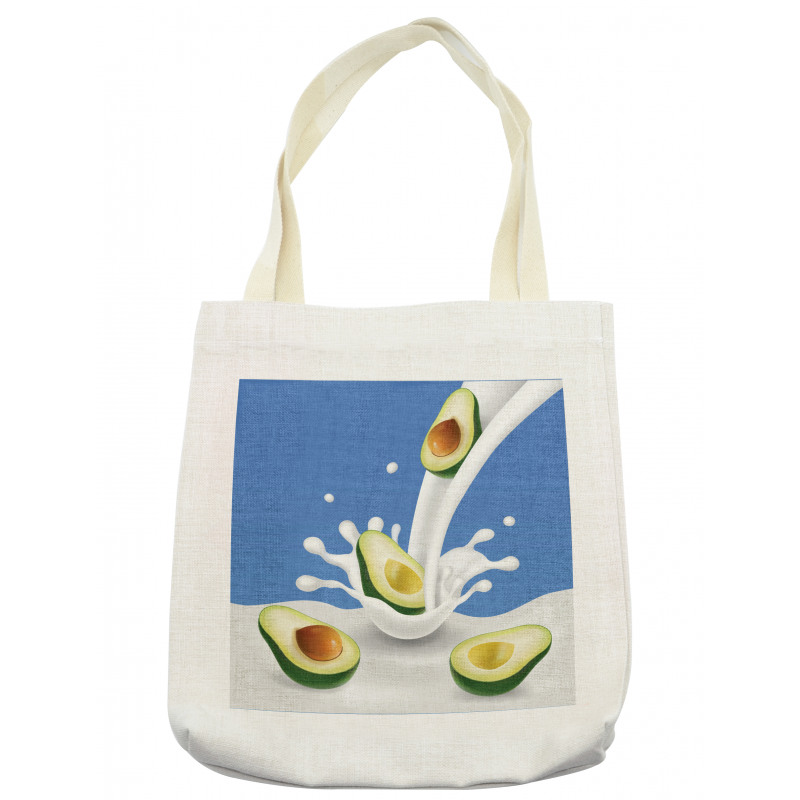 Flowing Milk Splash Tote Bag