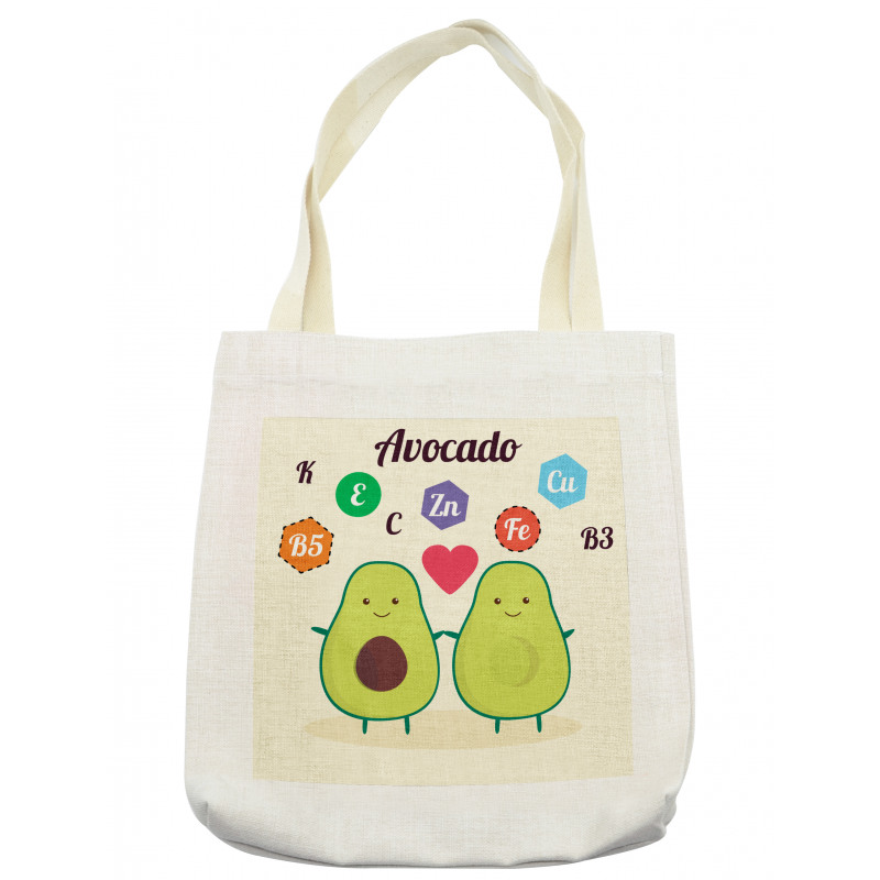 Funny Food Vitamins Tote Bag