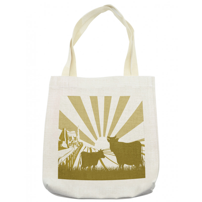 Idyllic Cottage Theme Tote Bag