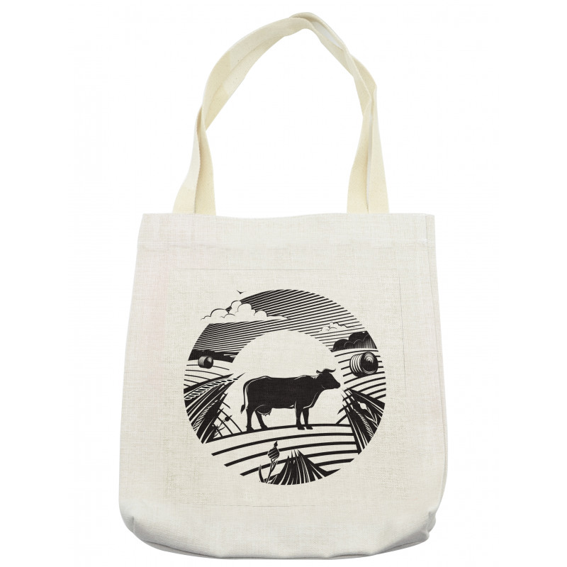 Rural Landscape Field Tote Bag