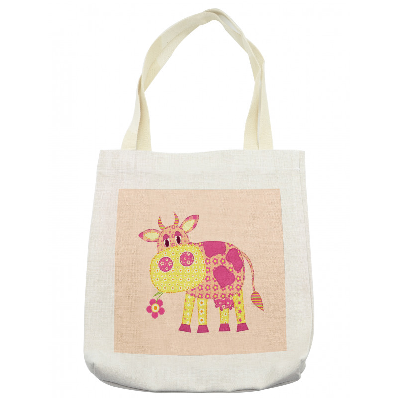 Childish Patchwork Cow Tote Bag