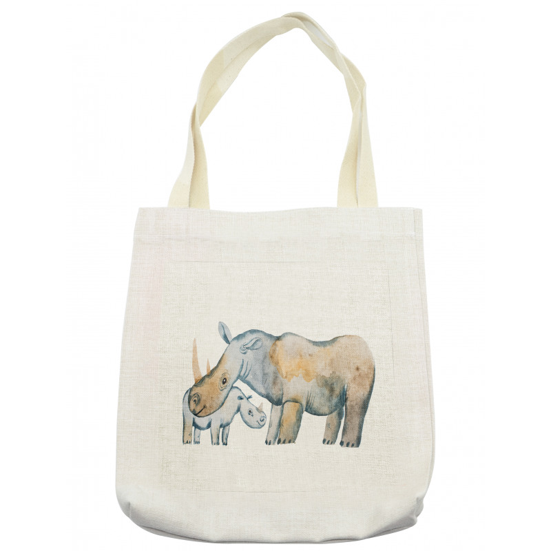 Mother and Baby Animals Tote Bag