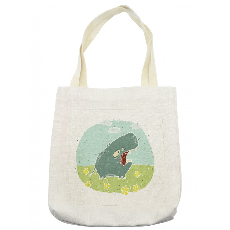 Roaring Hippo Clouds Tote Bag