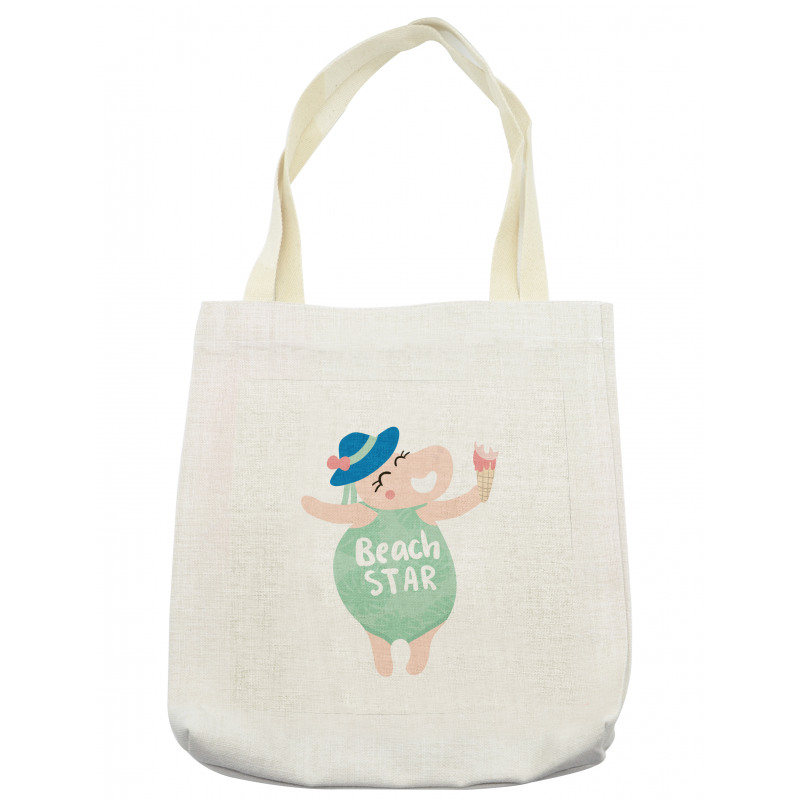 Girl Ice Cream Swimsuit Tote Bag