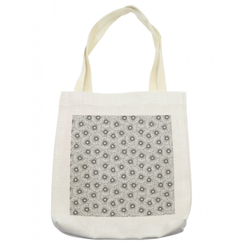 Overlapped Gerbera Floral Tote Bag