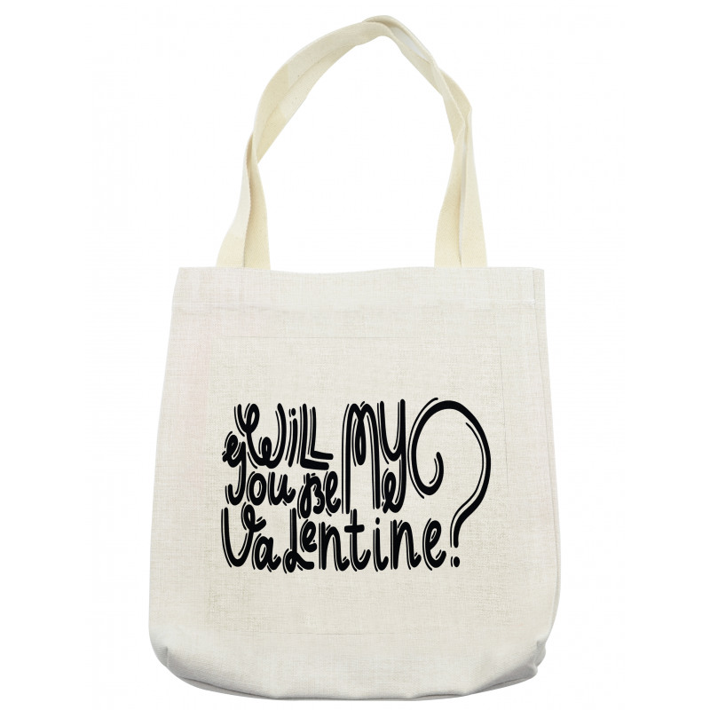 Romantic Love Message Tote Bag