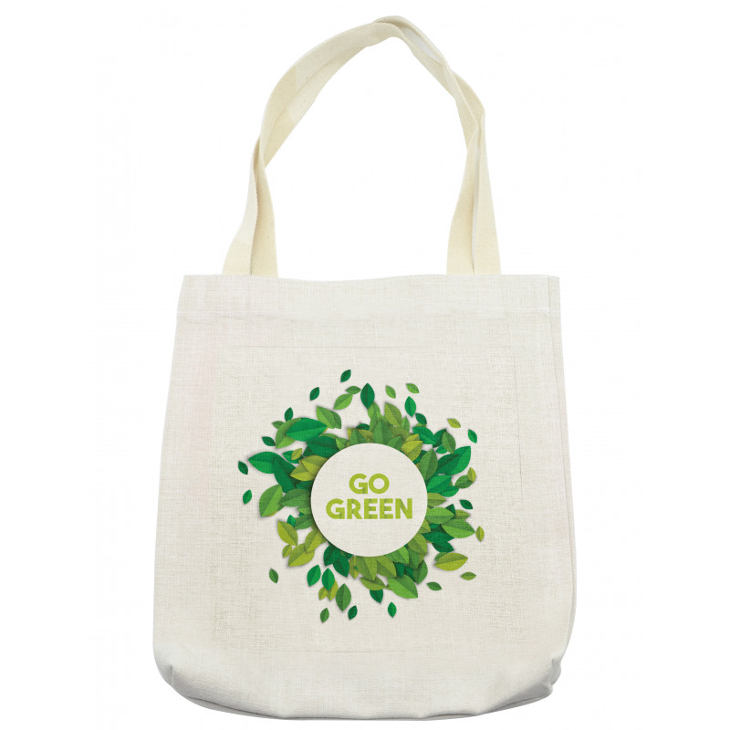 Go Green Eco Awareness Tote Bag