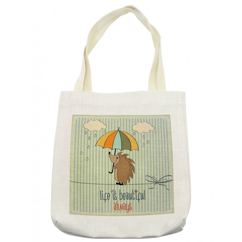 Tightrope Walker Hedgehog Tote Bag