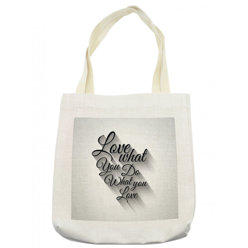 Manuscript Lettering Tote Bag