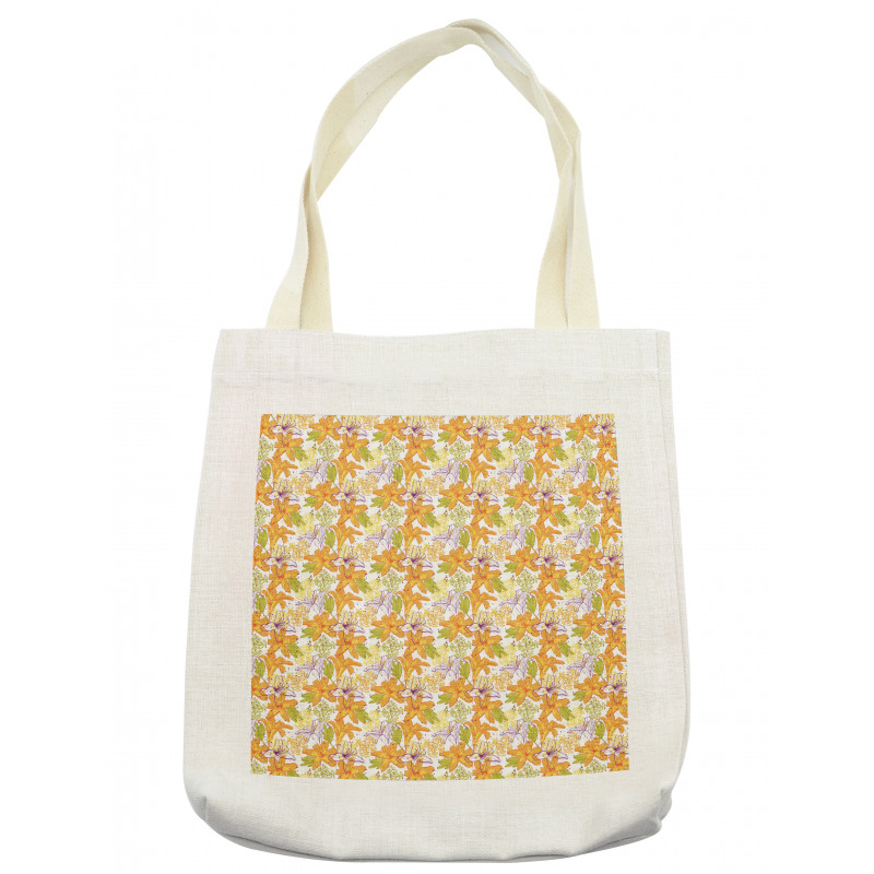 Lively Flowers Artwork Tote Bag