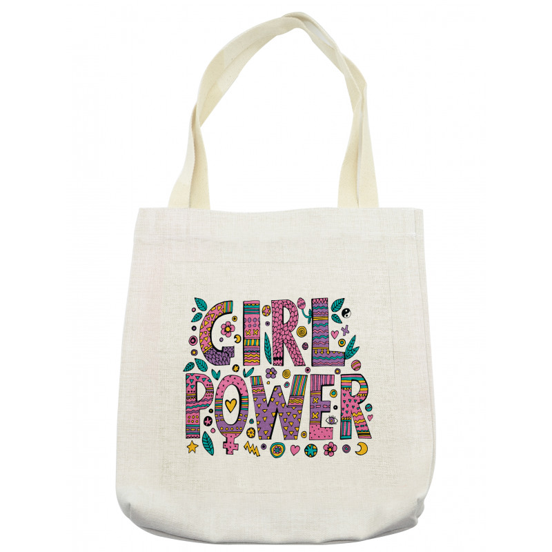 Hippie Boho Girl Words Tote Bag