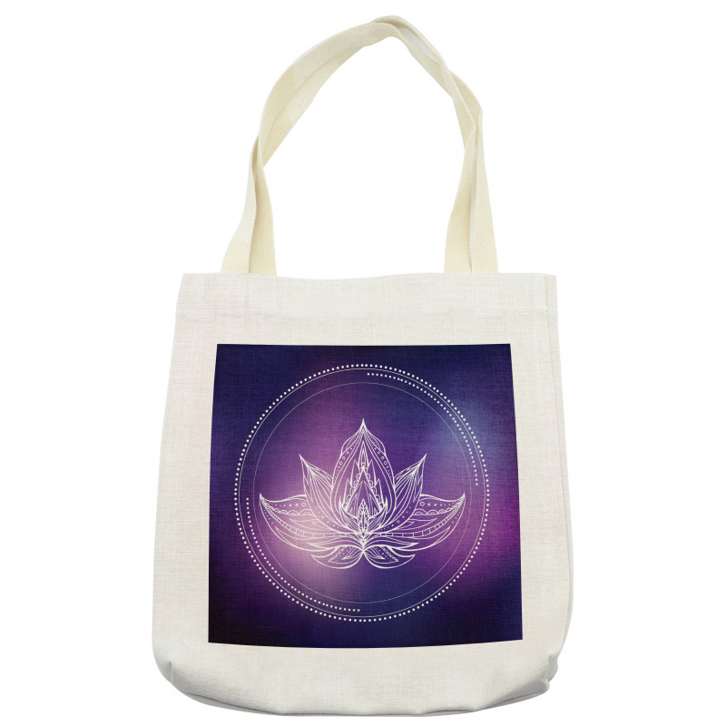 Lotus Flower Space Tote Bag