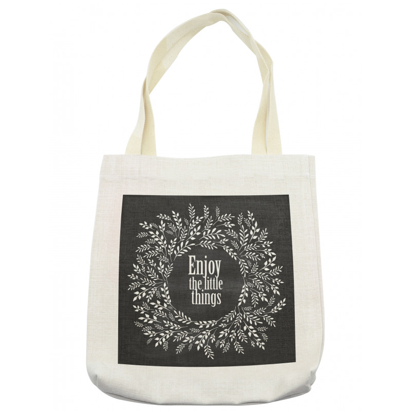 Wreath with a Phrase Tote Bag