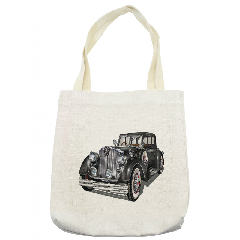 Realistic Classic Car Tote Bag