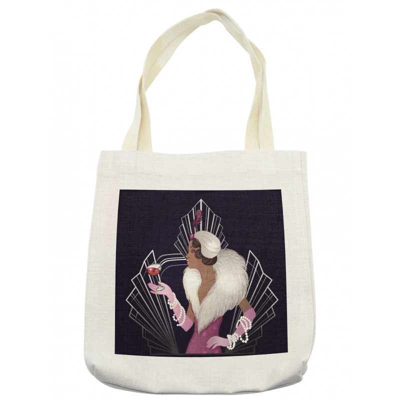 Fur Collar Lady Tote Bag