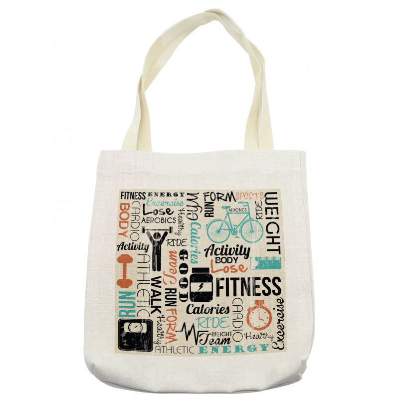 Healthy Life and Sports Tote Bag