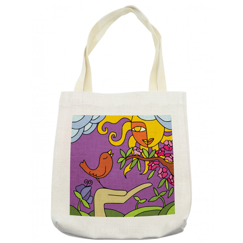 Tweeting Tiny Birds Tote Bag