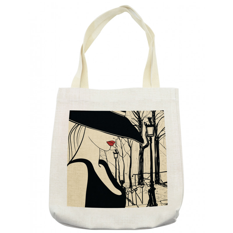 European Woman Montmartre Tote Bag