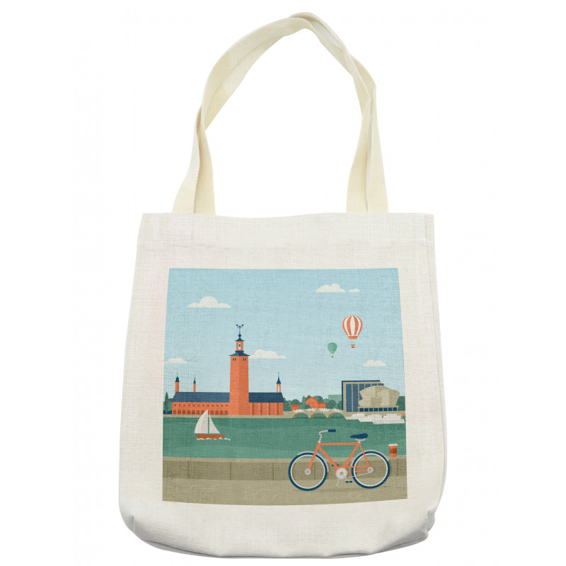 Stockholm Sweden Bicycle Tote Bag