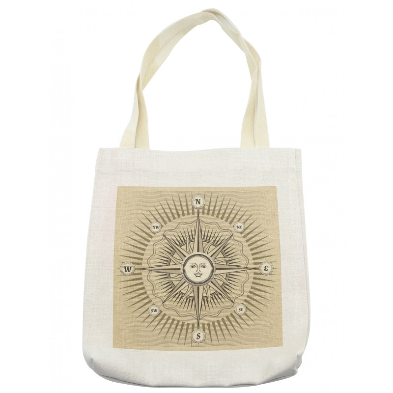 Vintage Windrose Tote Bag