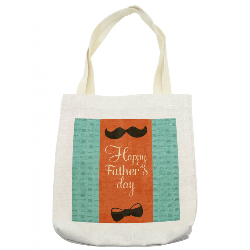 Mustache Bowtie Tote Bag