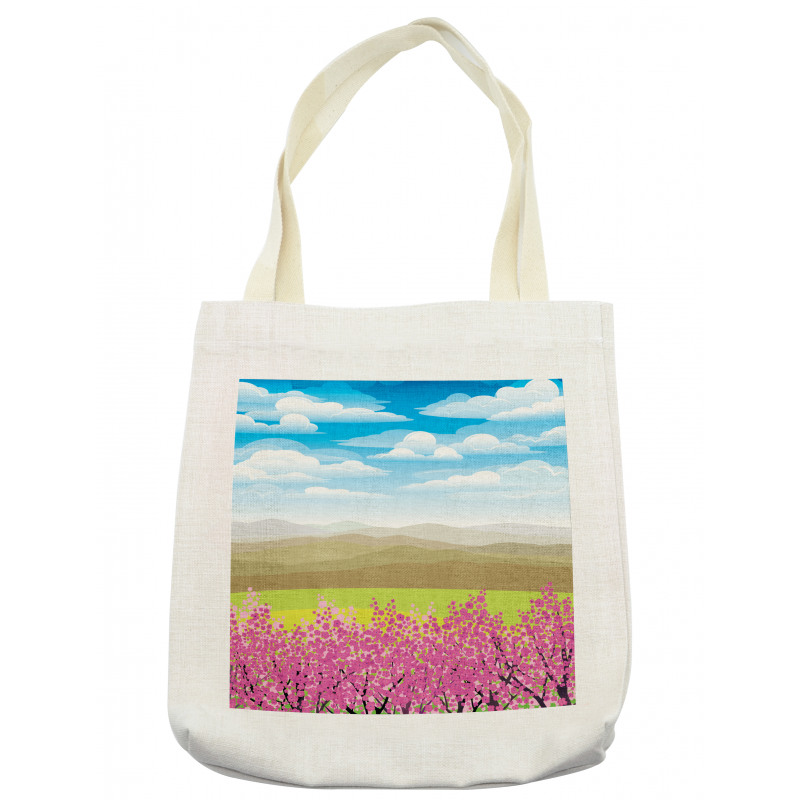 Branches with Mountain Tote Bag