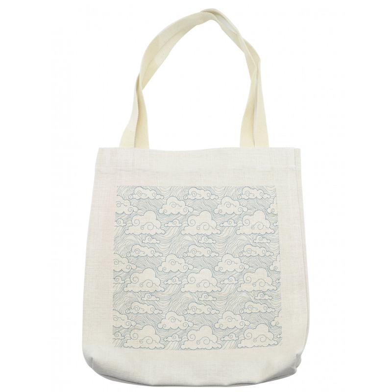 Sketch Style Stripes Tote Bag