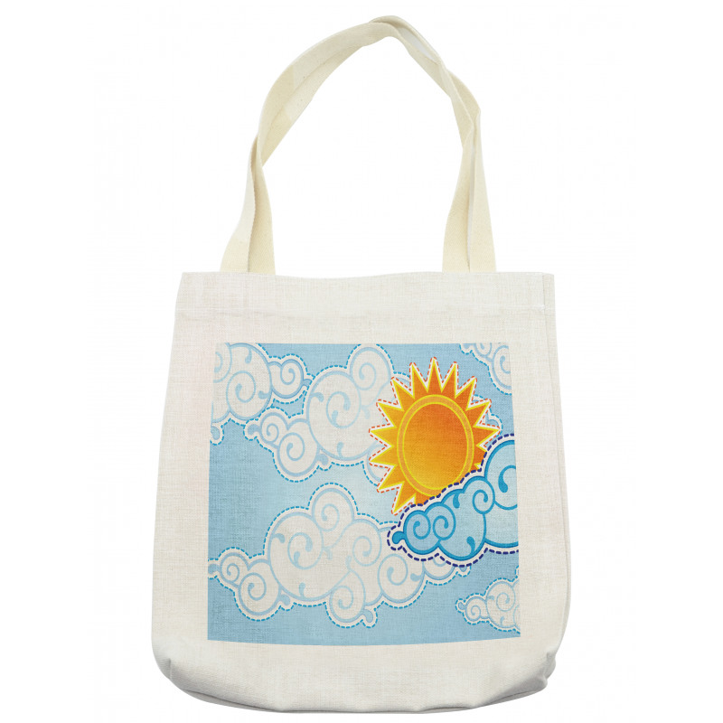 Cartoon Summer Swirls Tote Bag