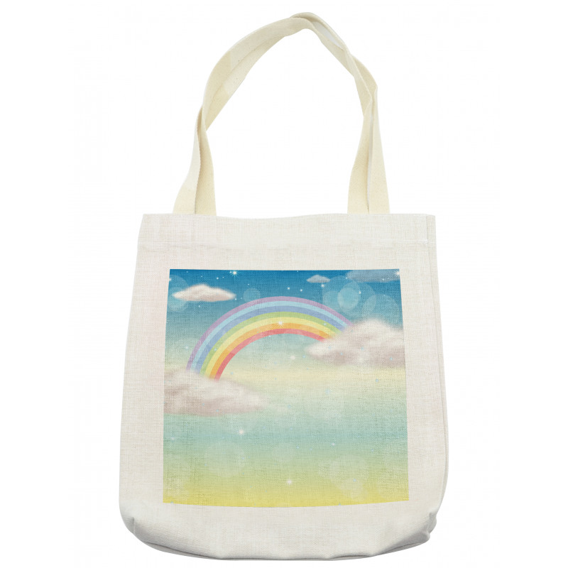 Semi Circle Style Rainbow Tote Bag