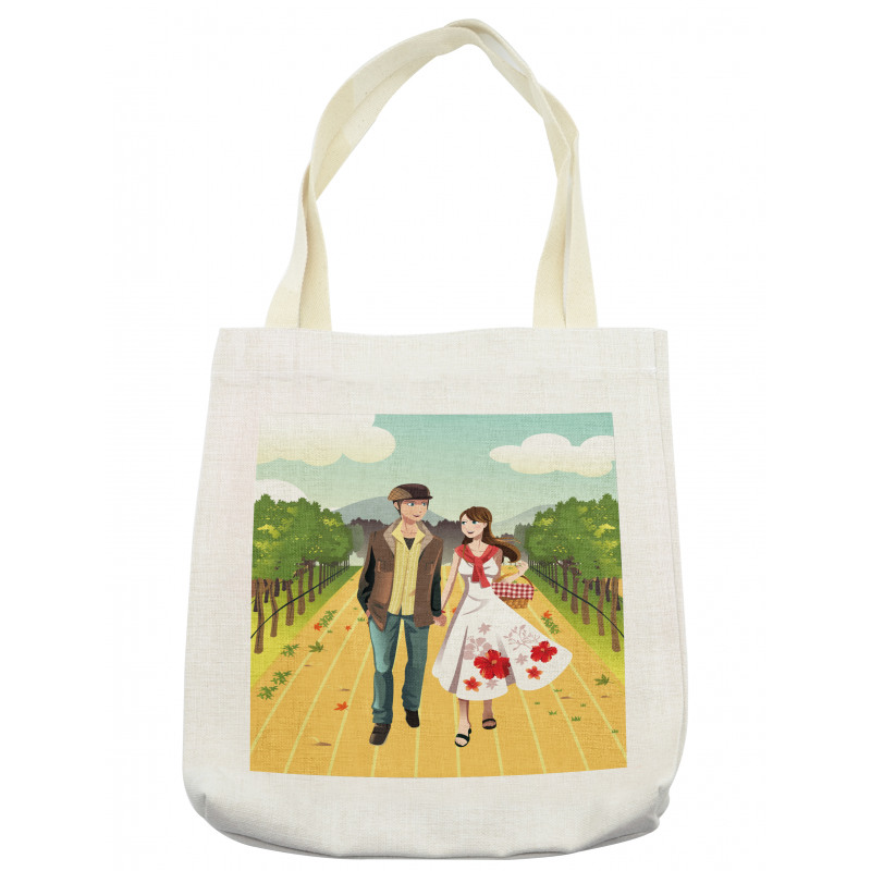 Couple in Vineyard Tote Bag