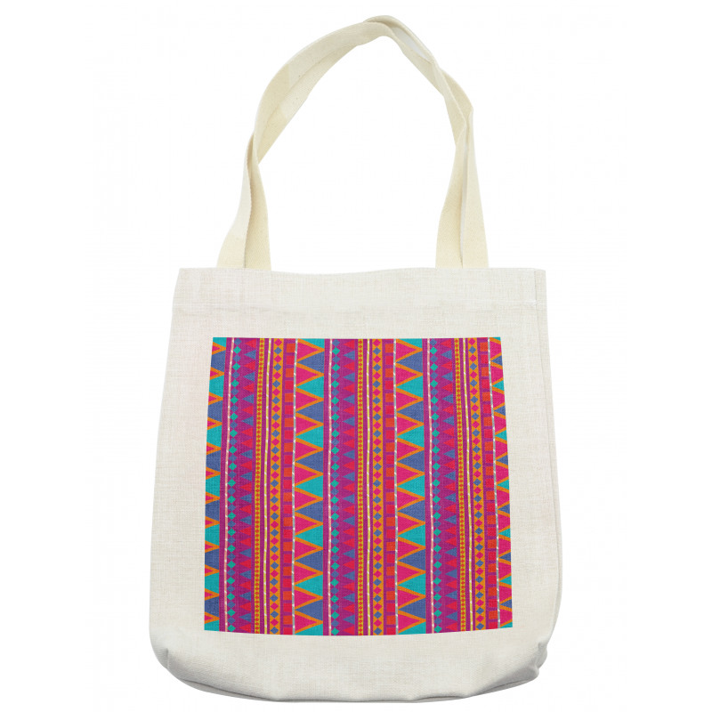 Tribal Zigzags Tote Bag