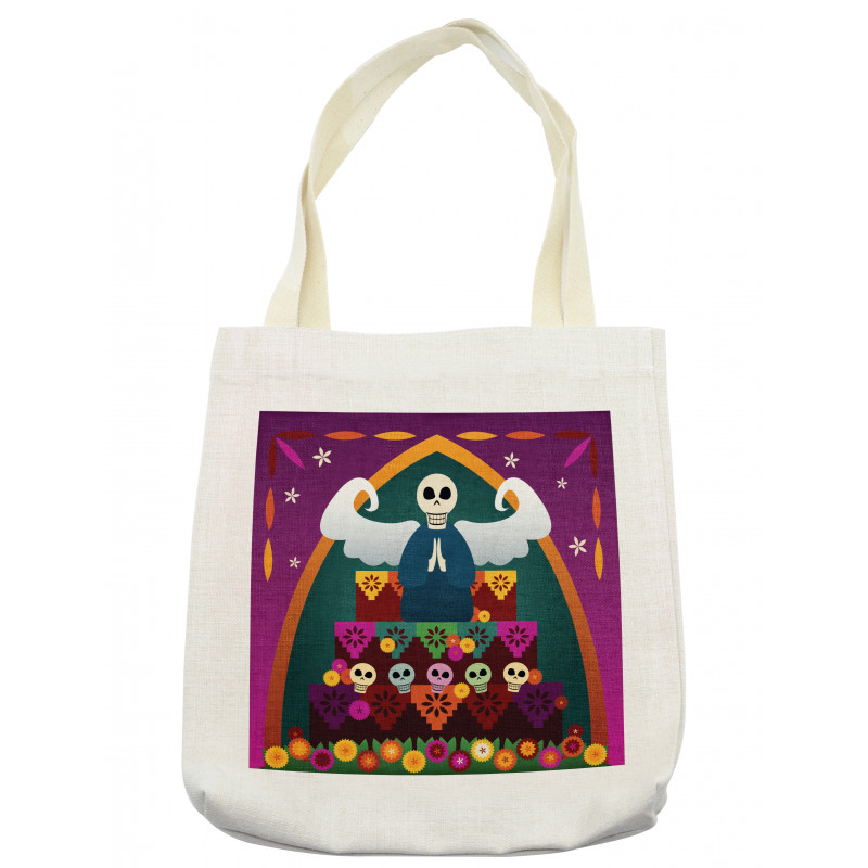 Angel Skull Altar Tote Bag