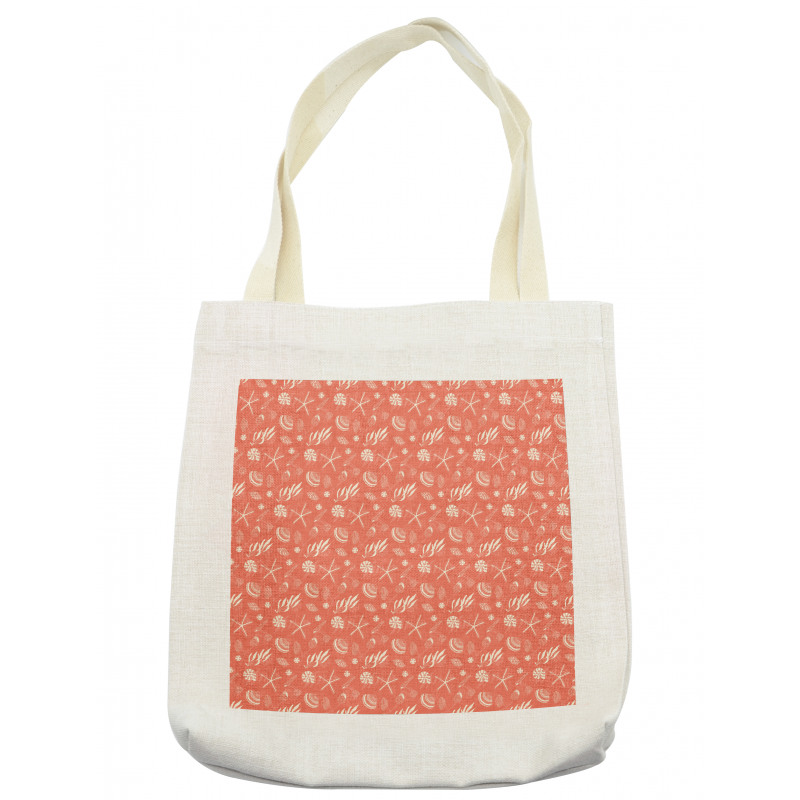 Starfish Seaweed Scallop Tote Bag