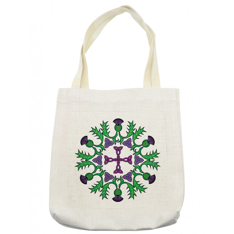 Abstract Thistle Wreath Tote Bag