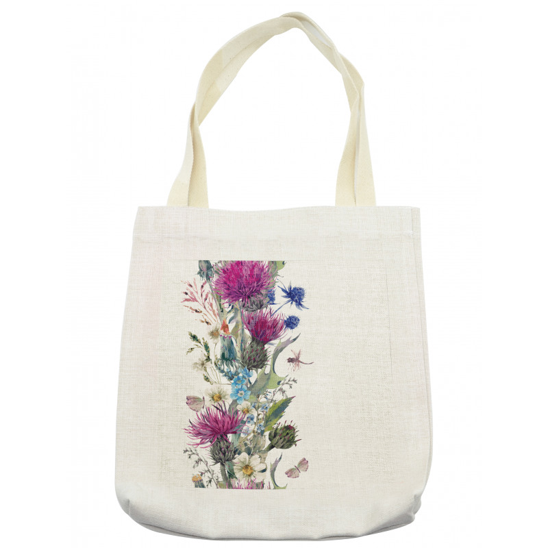 Vintage Herbal Border Tote Bag