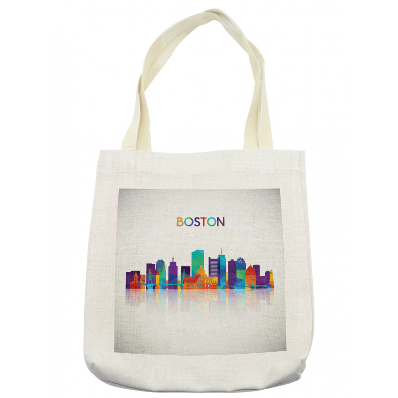 City Skyline Silhouette Tote Bag