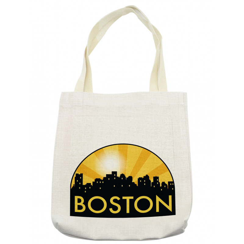 Radial Beamed Sun Effect Tote Bag