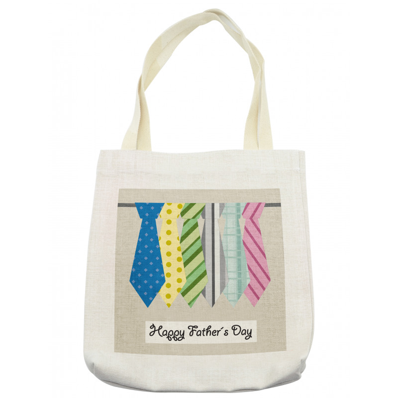 Colorful Dad Ties Theme Tote Bag