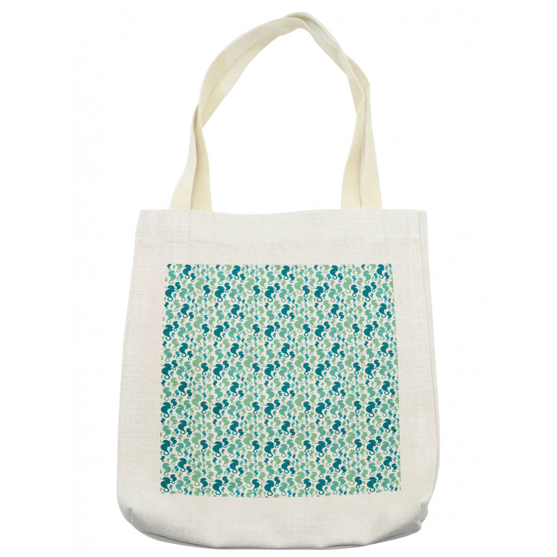 Silhouette Sea Horse Tote Bag