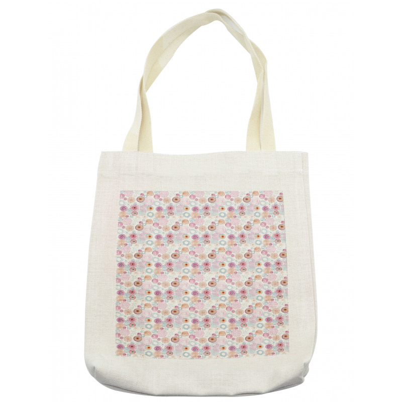 Dahlia Flower Petals Tote Bag