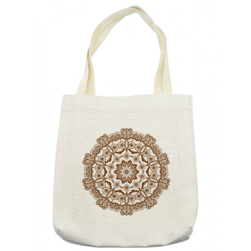 Monochrome Circles Ornate Tote Bag